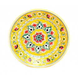 Керамика Риштана, желтая 23 см