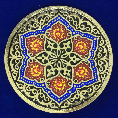 Декоративная тарелочка из меди "Минарет ,Мечет, Медресе"  