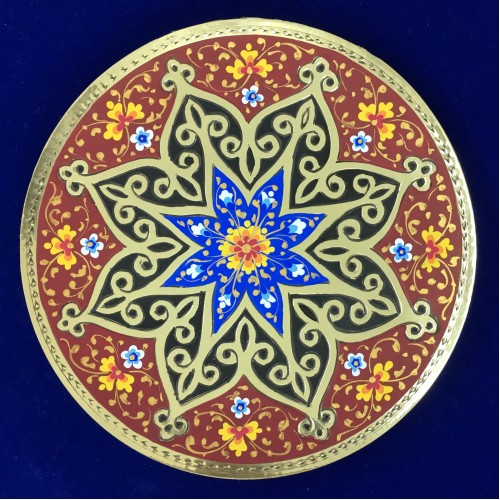 Декоративная чеканная тарелочка "Мавзолей Самонидов"  