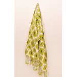 Шелковый шарф "Зелёный ромбик" 
