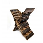 Многоуровневая раздвижная деревянная подставка для книг Лаух