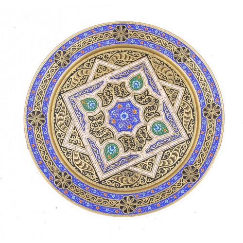 Декоративная настенная тарелка "Квадрат"