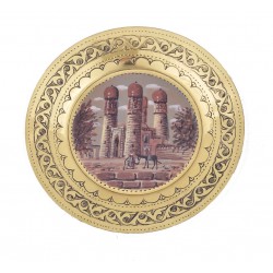 Декоративная навесная тарелочка "Четыре минарета"